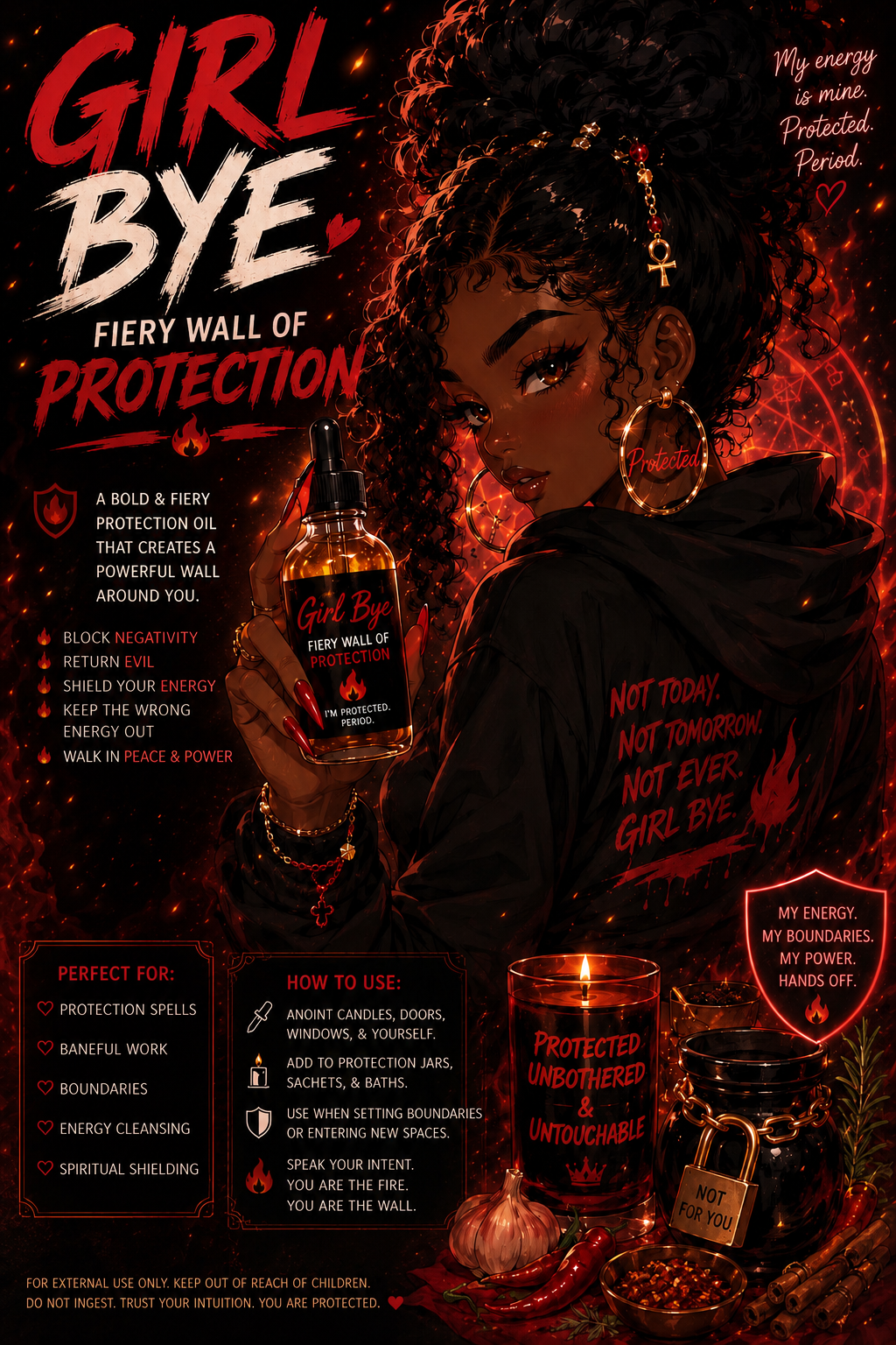 Girl Bye - Fiery Wall Protection